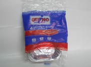 VASCHETTE ALLUMINIO 2 PORZIONI X 4